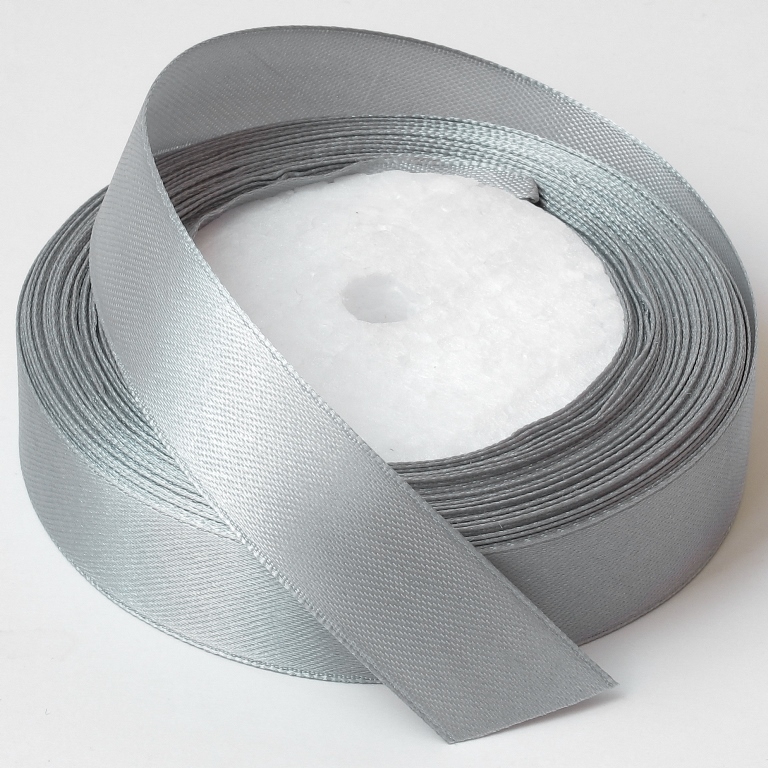 SATIN RIBBON 2.0cm - GRAY (LIGHT) 059 - 25yards(22m)