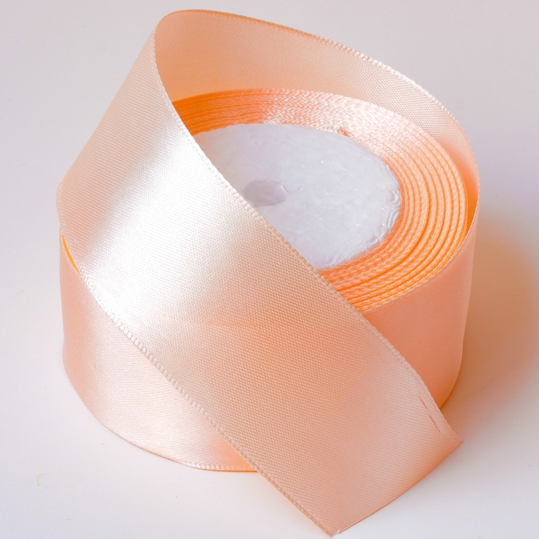 SATIN RIBBON 4.0cm - PEACH 174 - PACKAGE 5x25yards(22m)