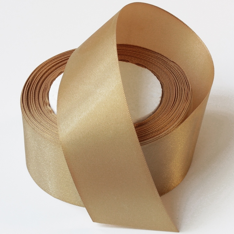 SATIN RIBBON 4.0cm - CHAMPAGNE (DARK) 115 - PACKAGE 5x25yards(22m)