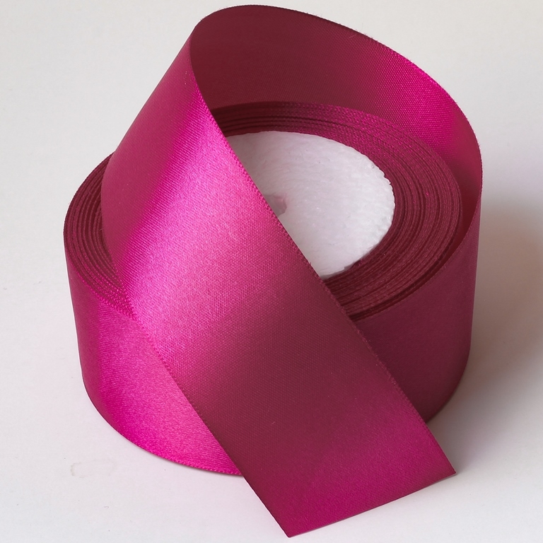 SATIN RIBBON 4.0cm - CYCLAMEN 028 - PACKAGE 5x25yards(22m)