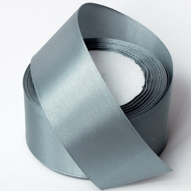 SATIN RIBBON 4.0cm - GRAY (DARK) 105 - 25yards(22m)