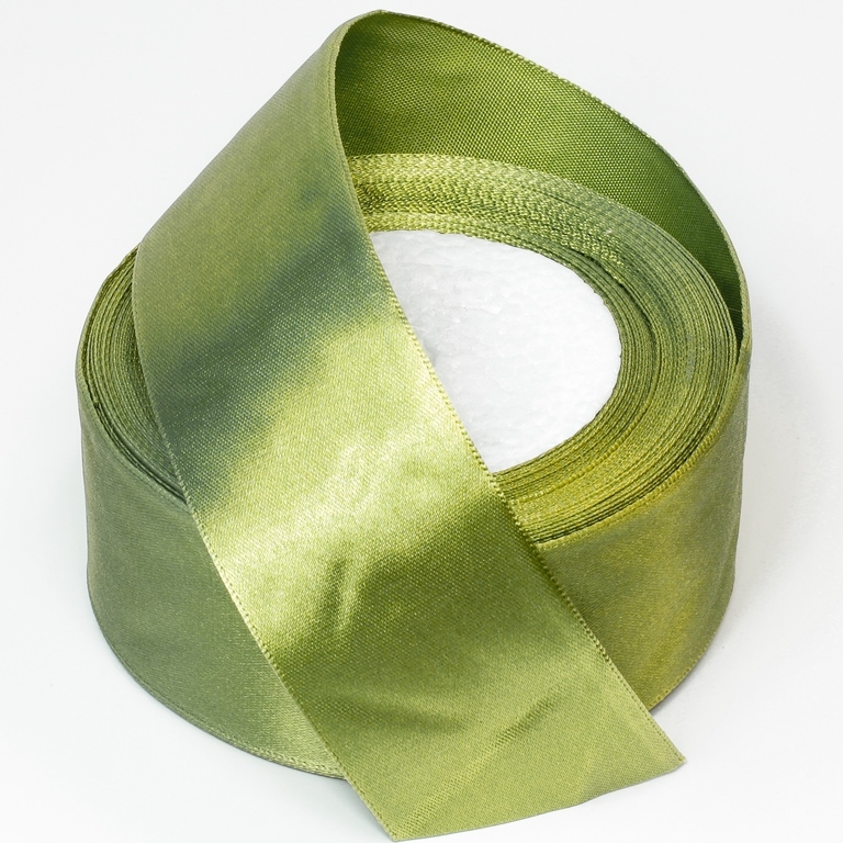 SATIN RIBBON 4.0cm - GREEN MILITARY 108 - 25yards(22m)