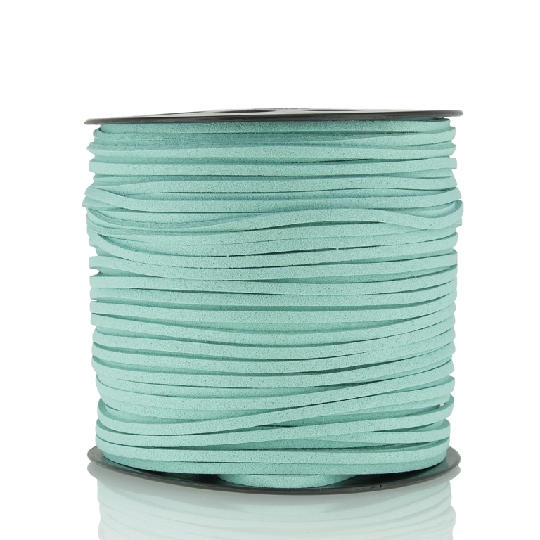 SUEDE FAUX CORD - 3mm - TURQUOISE (LIGHT) - 100yards(91m)