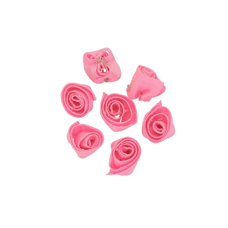 TEXTILE BEADS - SATIN - ROSE 02 - 14mm PINK (DARK) 005 - PACKAGE 500pcs.