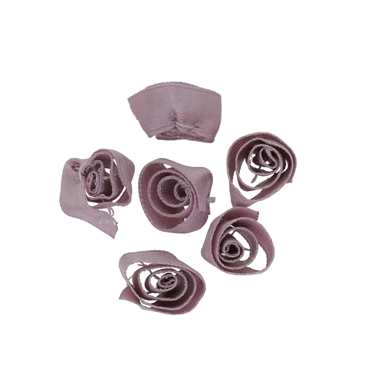 TEXTILE BEADS - SATIN - ROSE 02 - 14mm ROSE DUST (DARK) - 50 pcs.