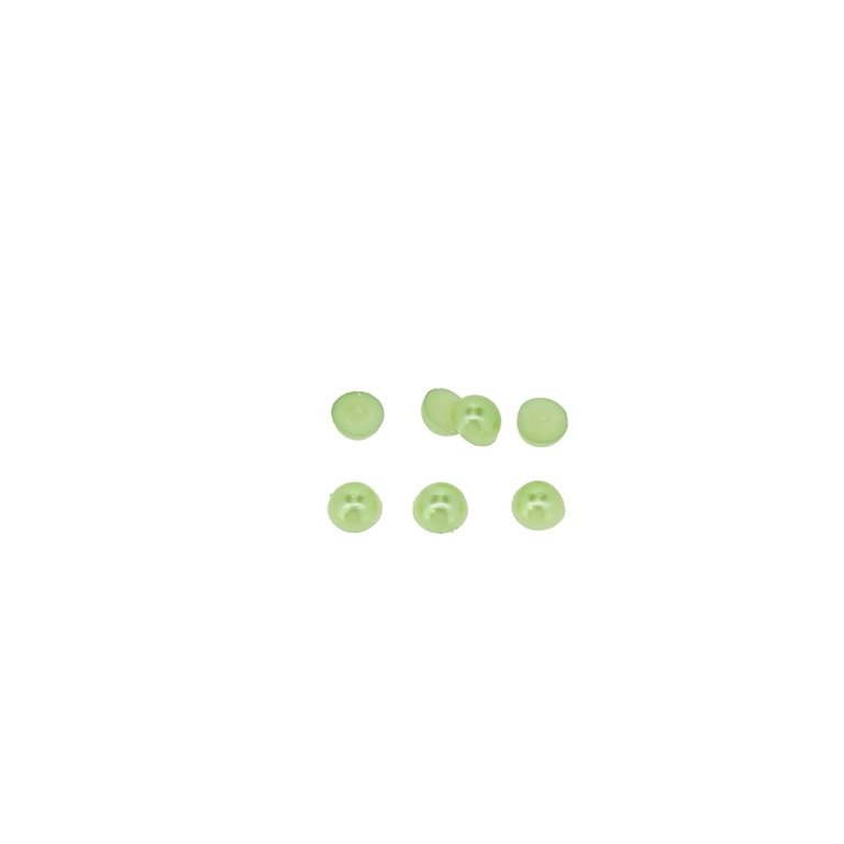 ADHESIVE BEADS - PLASTIC PEARLS - HEMISPHERE - 4x2mm GREEN 21 - PACKAGE 250g (13500pcs.)