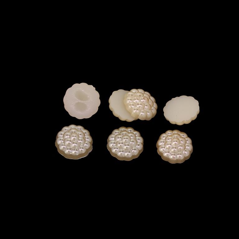 МЪНИСТА ЛЕПЯЩИ - ПЛАСТМАСОВИ ПЕРЛИ - МАЛИНА - 10х3.5мм ЗЛАТИСТО СВ. 34 - ПАКЕТ 250 гр. (1400 бр.)