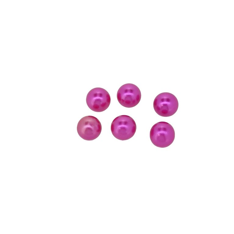 ADHESIVE BEADS - PLASTIC PEARLS - BALL 7mm CYCLAMEN 32 - PACKAGE 250g (1500pcs.)