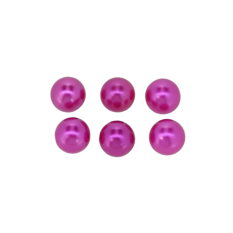ADHESIVE BEADS - PLASTIC PEARLS - BALL 10mm CYCLAMEN 32 - PACKAGE 250g (500pcs.)