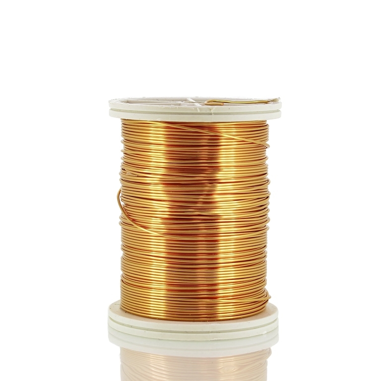 METAL ELEMENTS - COPPER WIRE - 0.6mm GOLD 04 - 1pc. (13m)