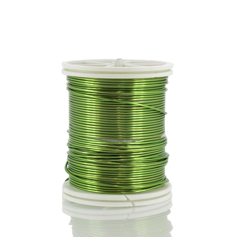 METAL ELEMENTS - COPPER WIRE - 0.8mm GREEN (LIGHT) 13 - 6x8.5meters