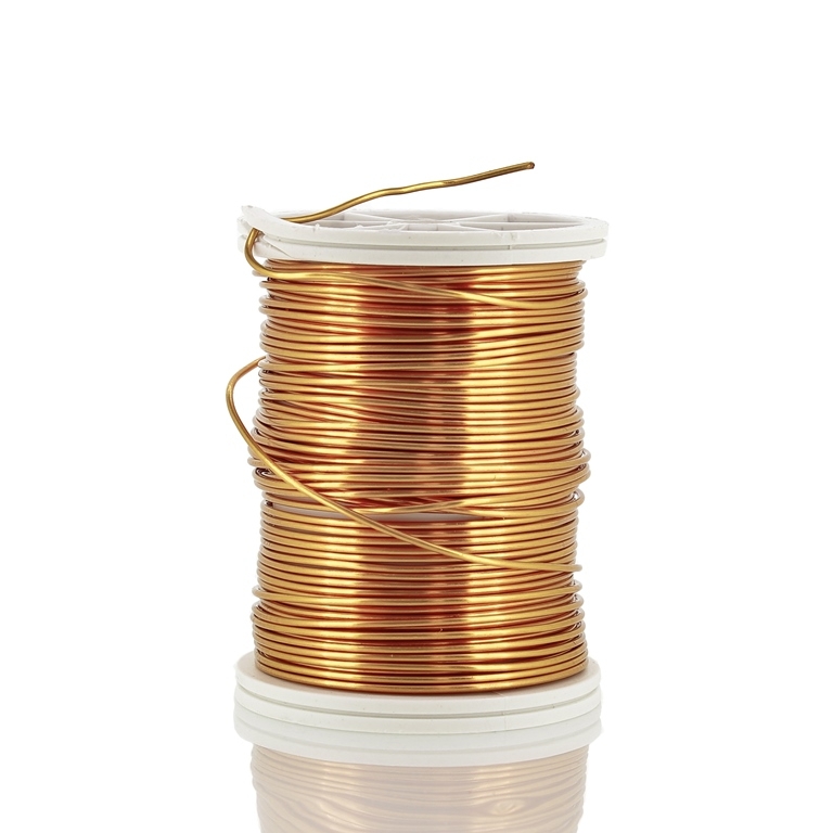 METAL ELEMENTS - COPPER WIRE - 0.8mm GOLD 04 - 1pc. (8.5m)