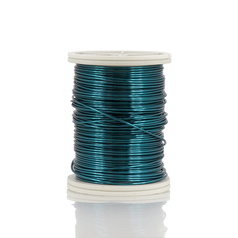 METAL ELEMENTS - COPPER WIRE - 0.8mm BLUE (DARK) 37 - 1pc. (8.5m)