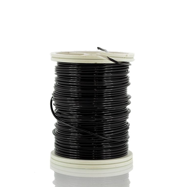 METAL ELEMENTS - COPPER WIRE - 1.0mm BLACK 15 - 6x6.5meters