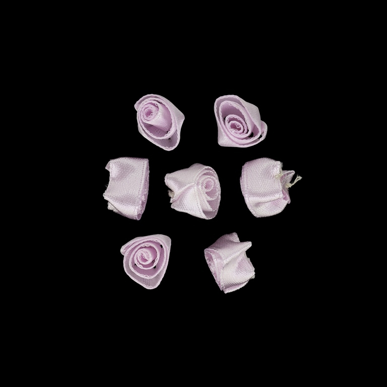 TEXTILE BEADS - SATIN - ROSE 02 - 14mm PURPLE (LIGHT) - PACKAGE 500pcs.