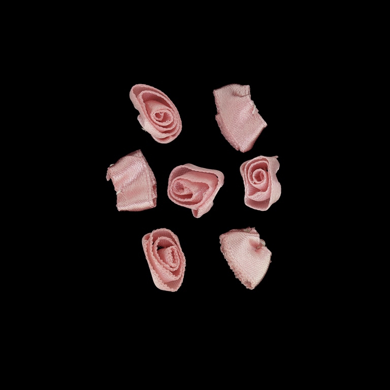 TEXTILE BEADS - SATIN - ROSE 02 - 14mm ROSE DUST - 50 pcs.