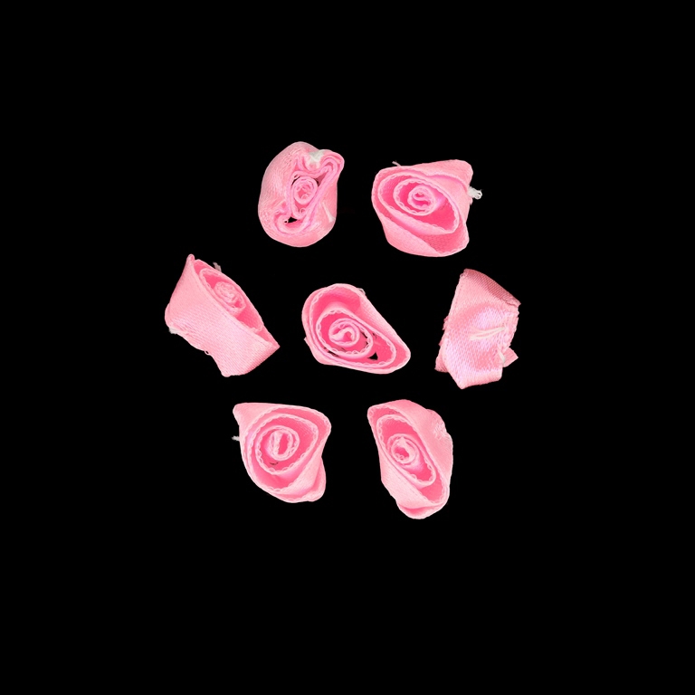 TEXTILE BEADS - SATIN - ROSE 02 - 14mm PINK (DARK) 122 - PACKAGE 500pcs.