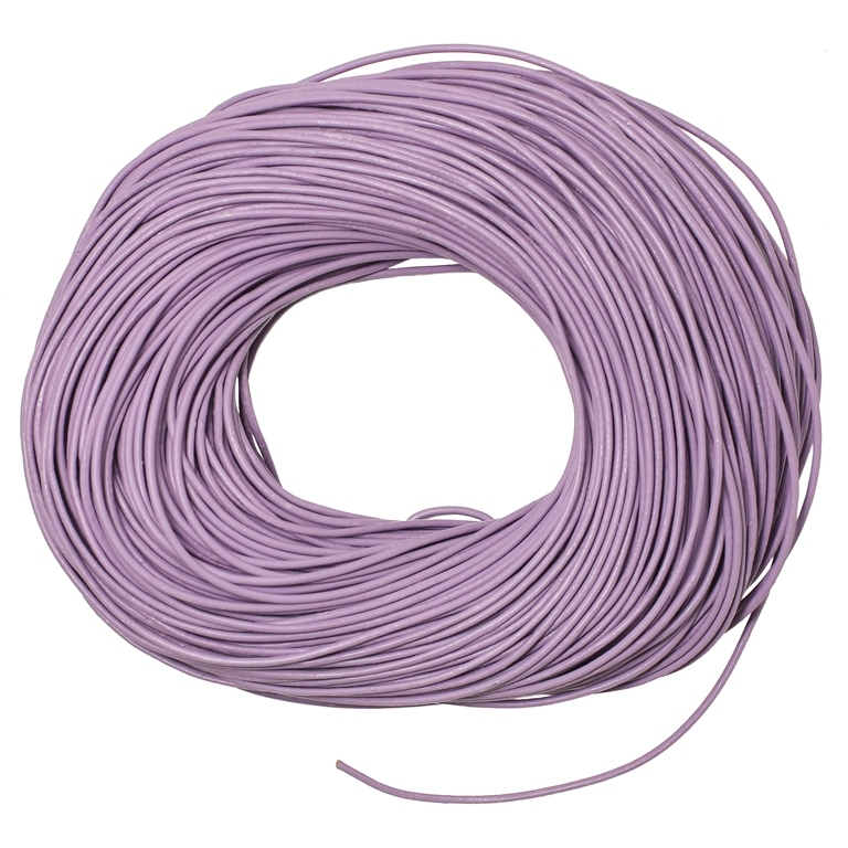 LEATHER NATURAL - ROUND - 2.0mm PURPLE - 100yards(91m)