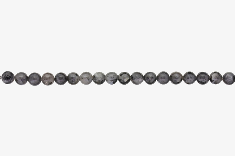 NATURAL STONE BEADS - LABRADORITE - 6mm - STRING (64pcs.) Hole-1.0mm