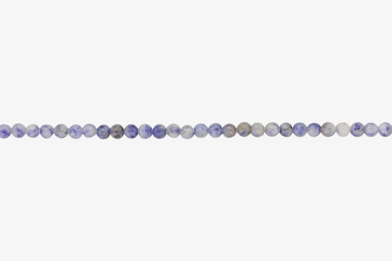 NATURAL STONE BEADS - SODALITE - 4mm - STRING (94pcs.) Hole-1.0mm