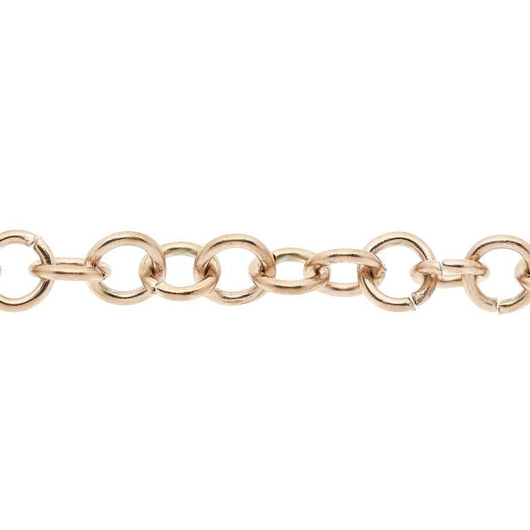 METAL CHAIN - STEEL 316 - CABLE RING - 5x0.9mm ROSE GOLD - ROLL 5meters