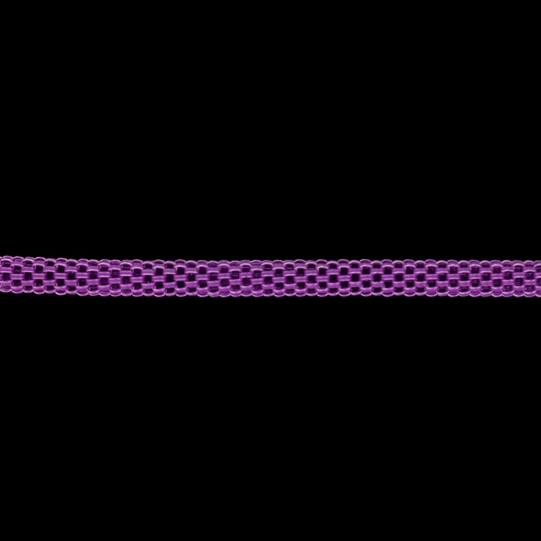 METAL CHAIN - COLORFUL - ROUND MESH - 3.2mm PURPLE - ROLL 25meters