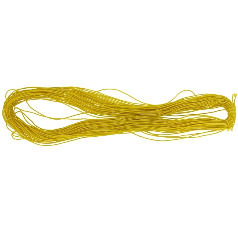 TEXTILE ELASTIC - 1mm - YELLOW 04 - 22meters