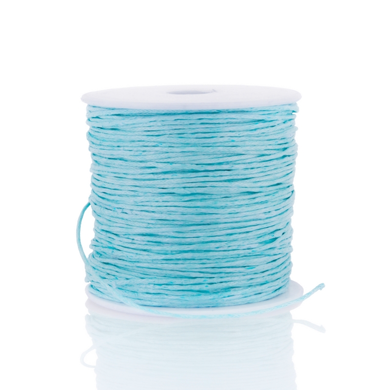 COTTON THREAD 1.0mm - BLUE (LIGHT) 198 - PACKAGE 3x70meters