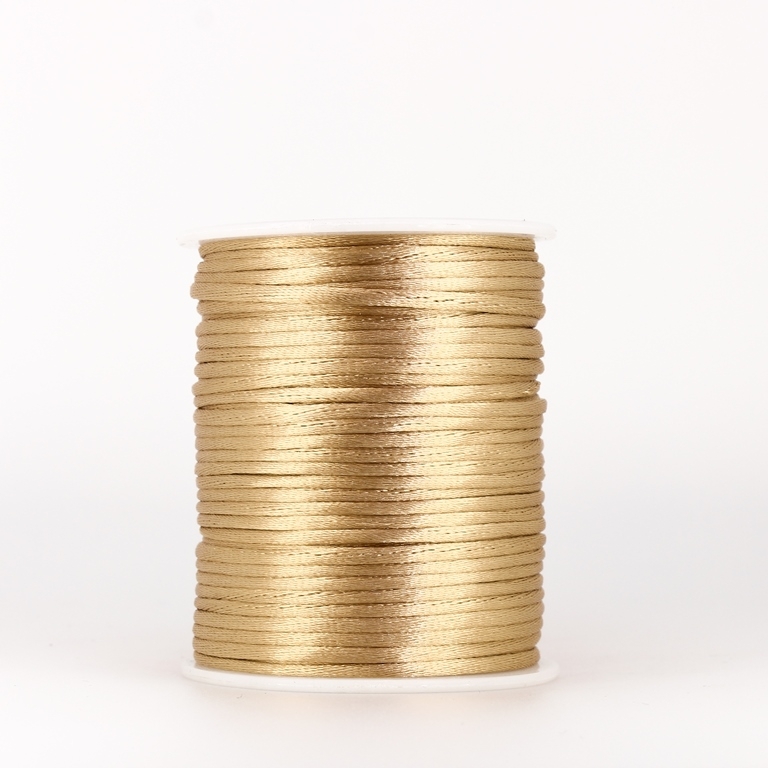 SATIN THREAD 2.0mm - GOLD 310 - 50meters