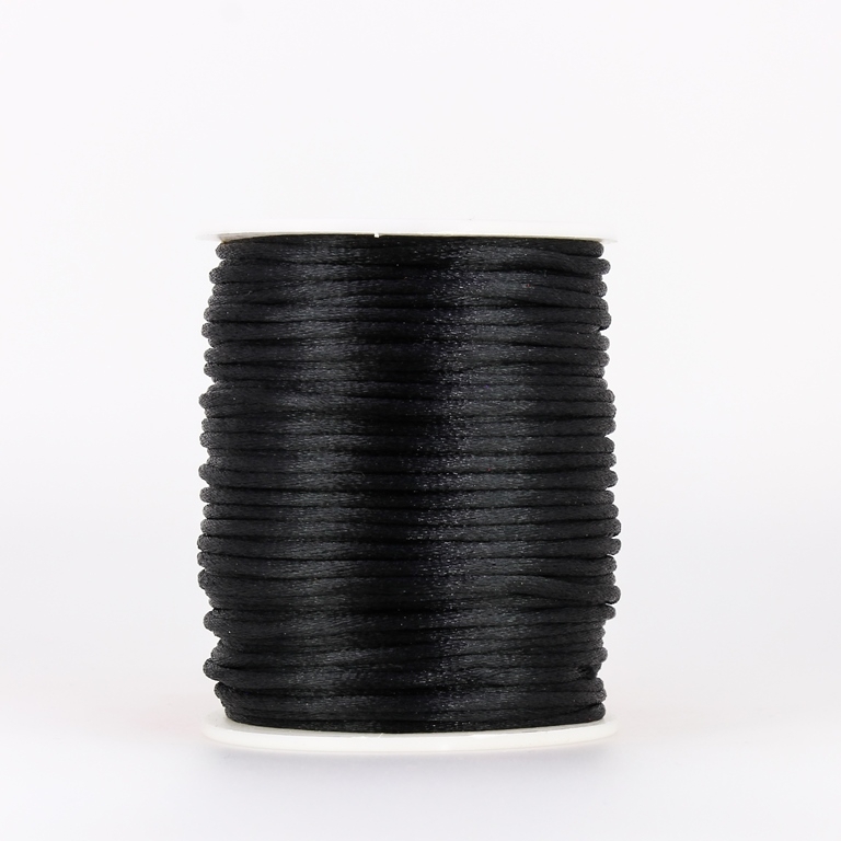 SATIN THREAD 2.0mm - BLACK 271 - 50meters