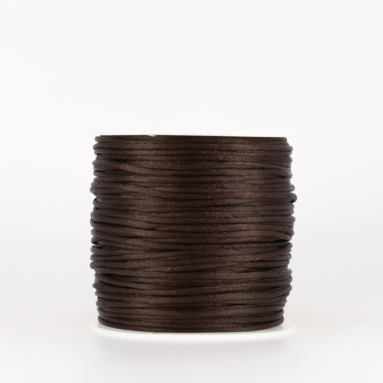 SATIN THREAD 1.0mm - BROWN (DARK) 175 - 70meters