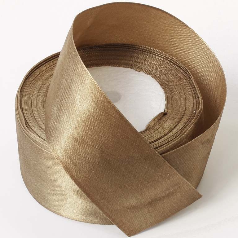 SATIN RIBBON 4.0cm - BROWN (LIGHT) 187 - PACKAGE 5x25yards(22m)