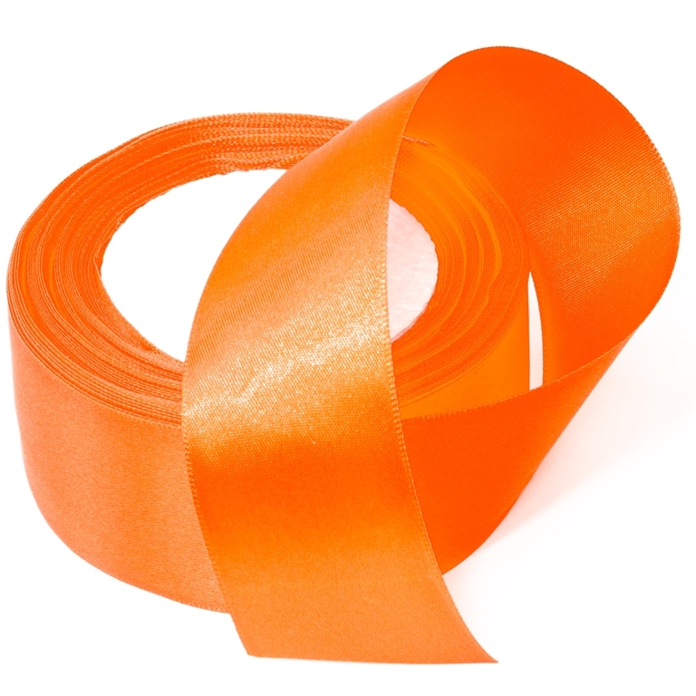 SATIN RIBBON 4.0cm - ORANGE 183 - 25yards(22m)