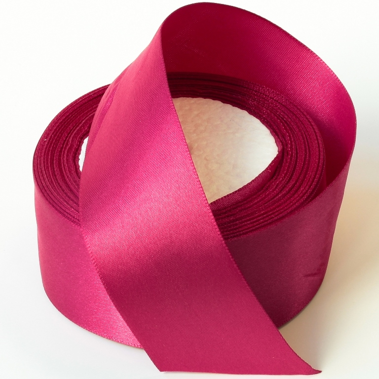 SATIN RIBBON 4.0cm - CYCLAMEN (DARK) 072 - 25yards(22m)