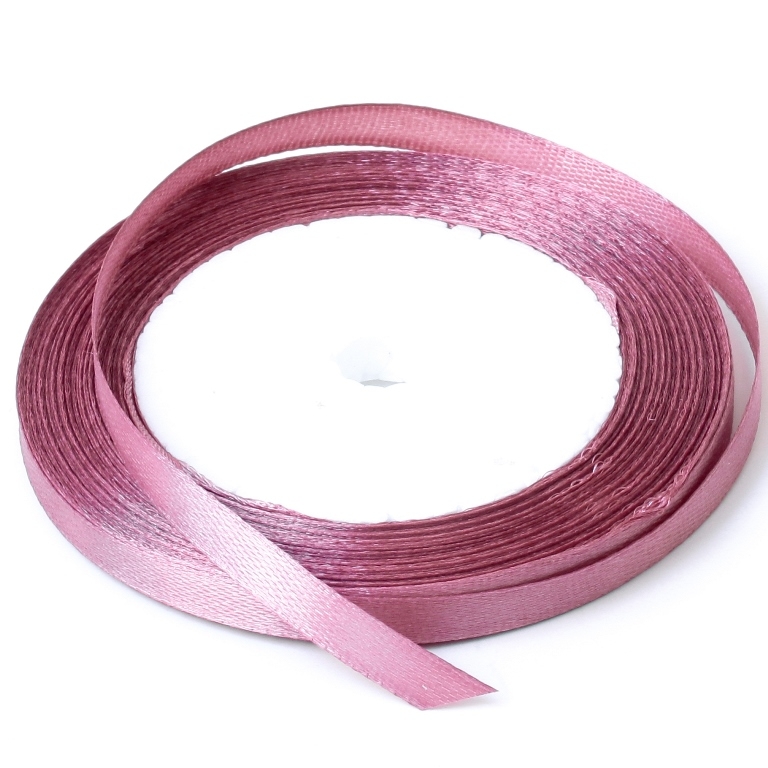 SATIN RIBBON 0.6cm - ROSE DUST 127 - 25yards(22m)