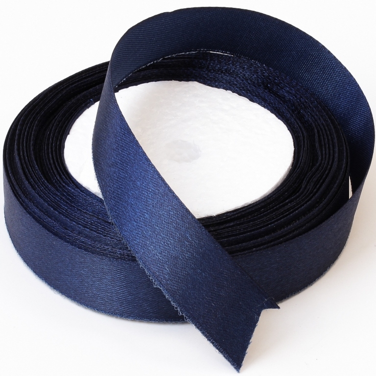 SATIN RIBBON 2.0cm - BLUE (DARK) 092А - 25yards(22m)