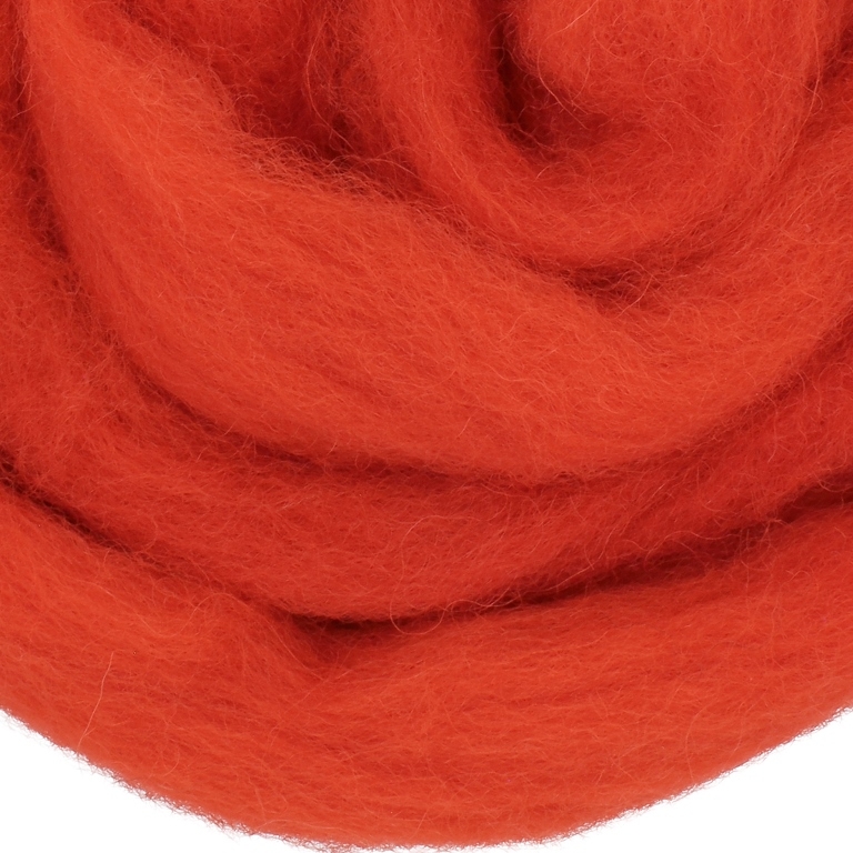 YARN - BABA MARTA FELT - RED (LIGHT) 51 - 1.8m - WOOL - PACKAGE (5 skeins)