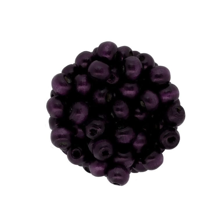 ДЪРВЕНИ МЪНИСТА - ТОПЧЕ - 7х8мм ЛИЛАВО Т. А22 - ПАКЕТ 500 гр. (3000 бр.) Отвор-3.0мм