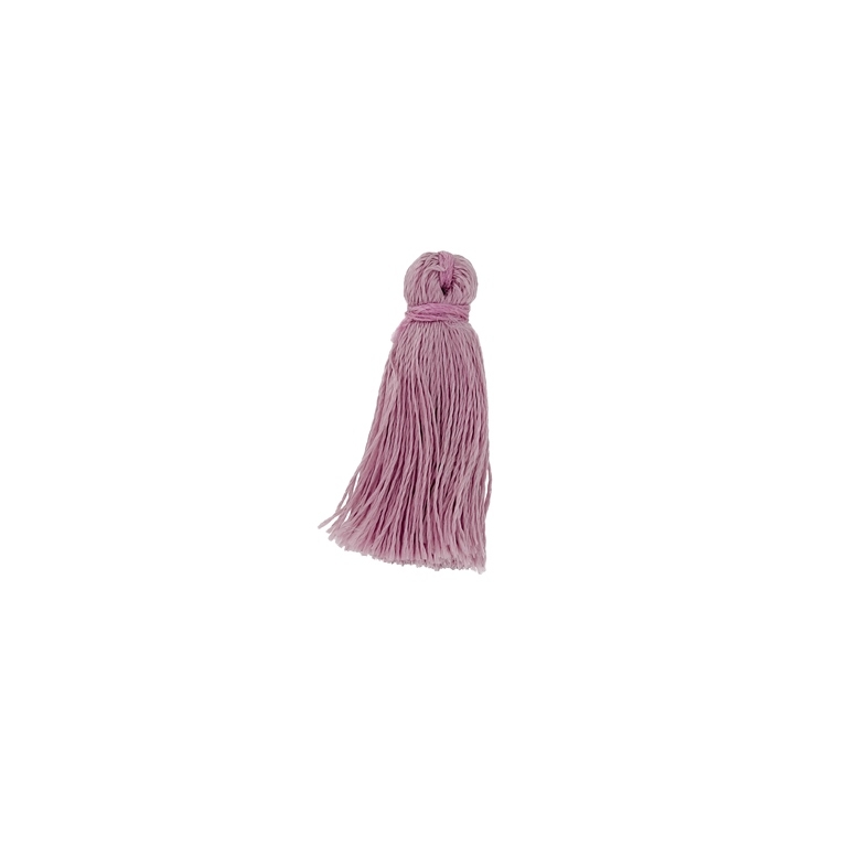 TEXTILE BEADS - TASSEL POLYESTER - 2.6cm ROSE DUST 350 - PACKAGE 100pcs.