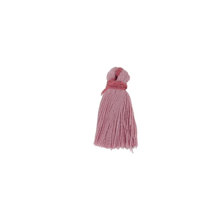 TEXTILE BEADS - TASSEL POLYESTER - 2.6cm ROSE DUST 358 - 10pcs.