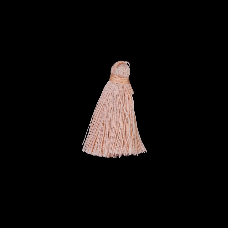 TEXTILE BEADS - TASSEL POLYESTER - 2.6cm ROSE DUST (LIGHT) 357 - 10pcs.