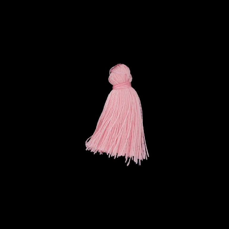 TEXTILE BEADS - TASSEL POLYESTER - 2.6cm PINK (LIGHT) 349 - 10pcs.