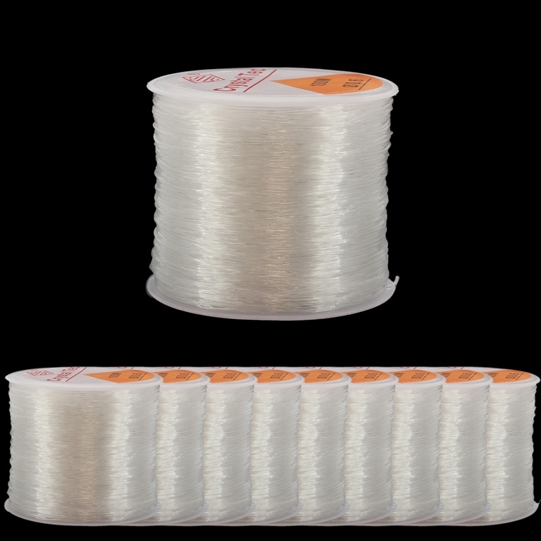 CRYSTAL STRING CORD - 0.6mm TRANSPARENT - PACKAGE 10x100meters