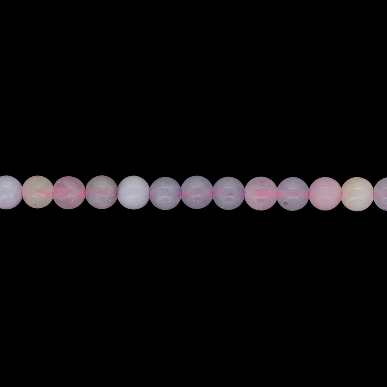 NATURAL STONE BEADS - BERYL - MORGANITE - 6mm - STRING (64pcs.) Hole-1.0mm