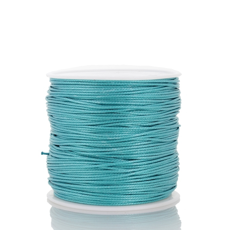 POLYESTER THREAD - 0.8mm TURQUOISE GREEN E038 - PACKAGE 2x75meters