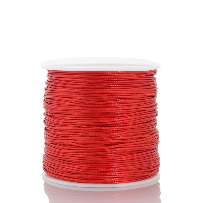 POLYESTER THREAD - 0.8mm RED A013 - 75meters