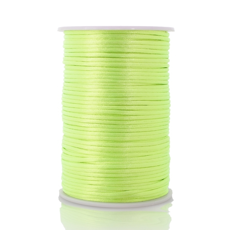 SATIN THREAD 2.0mm - GREEN ELECTRICAL 231 - 90meters