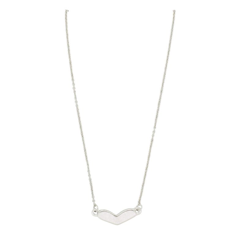  JEWELRY - NECKLACE - BRASS - HEART K135 - 2.1x0.7cm NICKEL - 1pc.