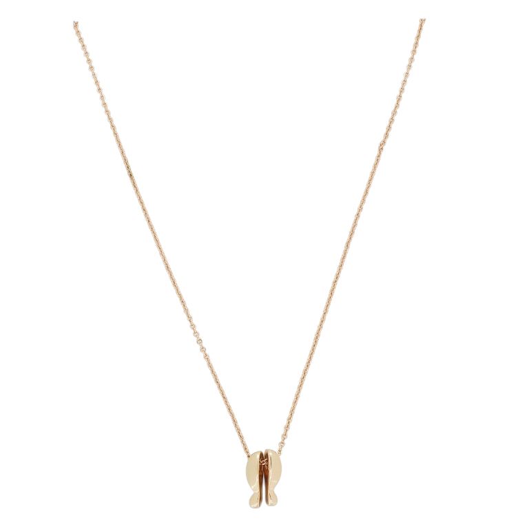  JEWELRY - NECKLACE - BRASS - FORMS K126 - 0.7x1.2cm ROSE GOLD - 1pc.