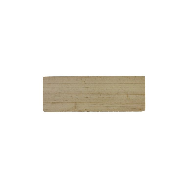 MATERIALS FOR CRAFT AND DECORATION - WOODEN BASES - RECTANGULAR 01 - 14х4.8х2cm NATURAL - 1pc.